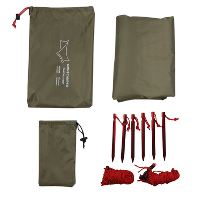 Waterproof Sunshade Shelter Camping Canvas Tarp 210T Polyester Ripstop