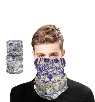 100% Polyester Sublimation Seamless Bandana for Custom Multifunctional Headwear
