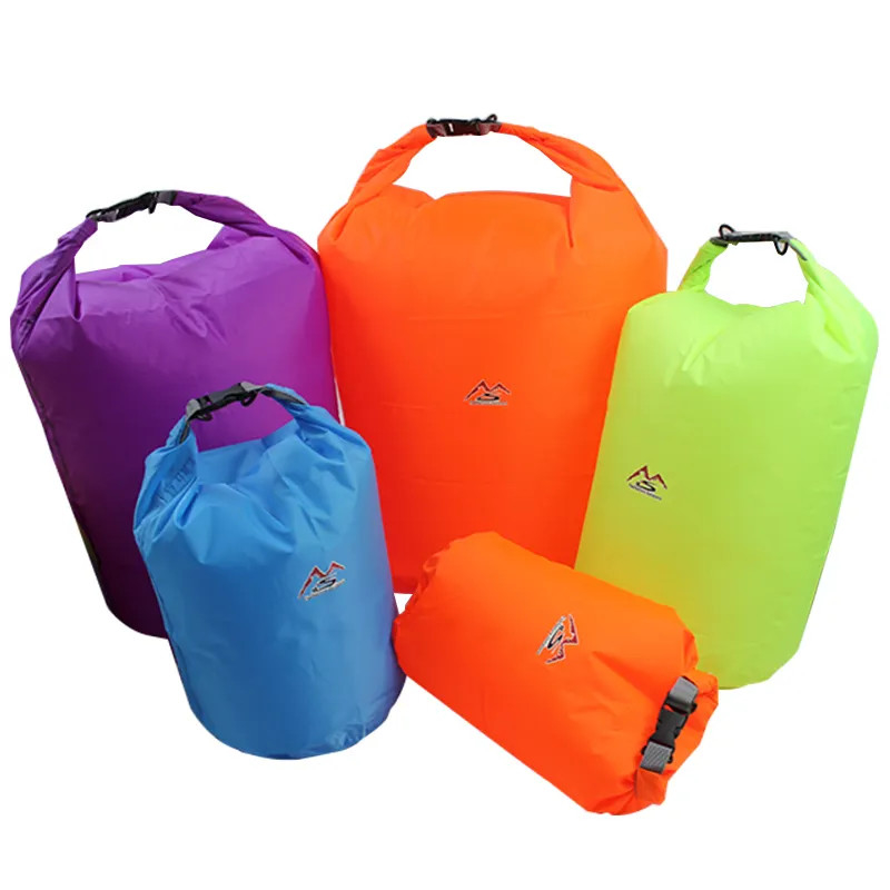 5L 10L 20L 40L 70L 210T polyester waterproof dry bag for camping hiking