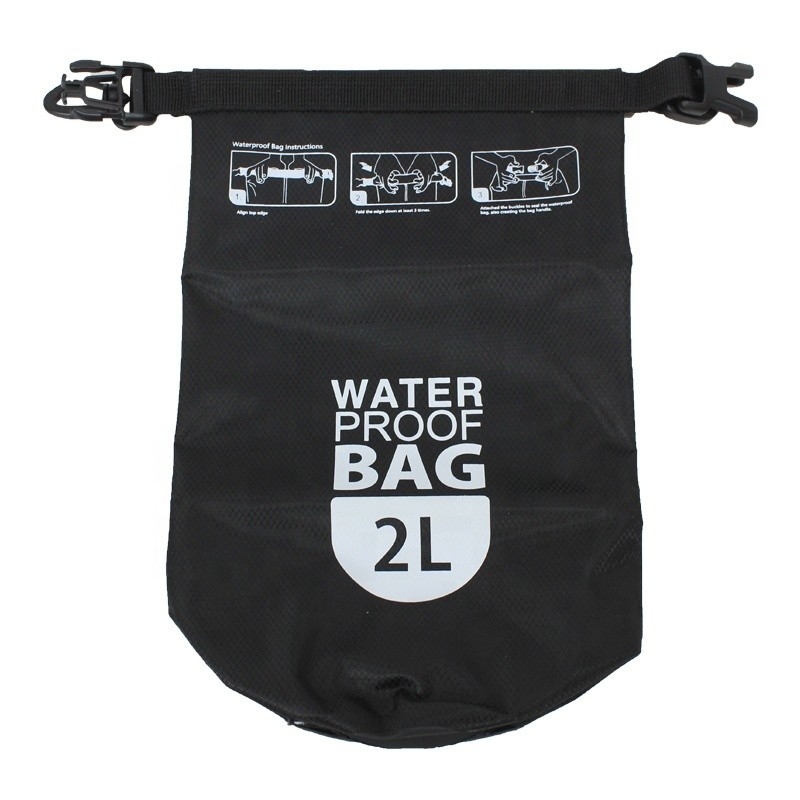 Lightweight Roll Top Waterproof Dry Bag 190T Polyester PVC Coating